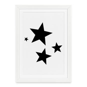 Star points - Framed poster (27 × 37 cm) - white - Front