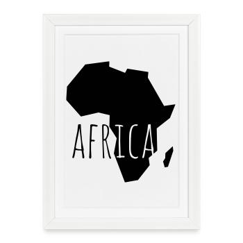 africa - Framed poster (27 × 37 cm) - white - Front