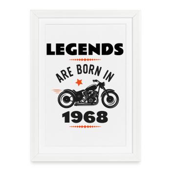 Born in 1968 - Framed poster (27 × 37 cm) - white - Front