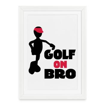 golf - Affiche encadrée (27 × 37 cm) - blanc - Devant