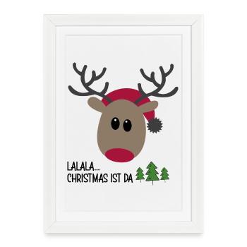 Noël - Affiche encadrée (27 × 37 cm) - blanc - Devant