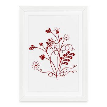 Wildflowers - Affiche encadrée (27 × 37 cm) - blanc - Devant