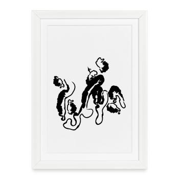 Symbole cool - design intemporel - Affiche encadrée (27 × 37 cm) - blanc - Devant