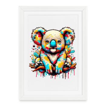 Koala - Affiche encadrée (27 × 37 cm) - blanc - Devant