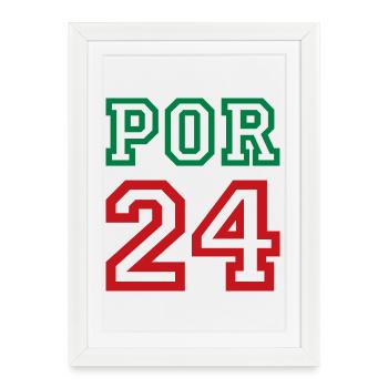 Portugal - Affiche encadrée (27 × 37 cm) - blanc - Devant