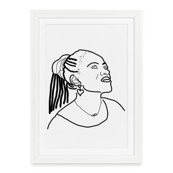 african queen - Affiche encadrée (27 × 37 cm) - blanc - Devant