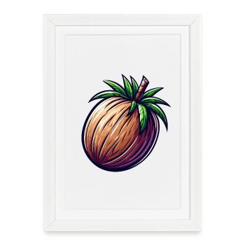 Noix Tropical - Affiche encadrée (27 × 37 cm) - blanc - Devant