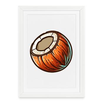 Noix Naturelle - Affiche encadrée (27 × 37 cm) - blanc - Devant