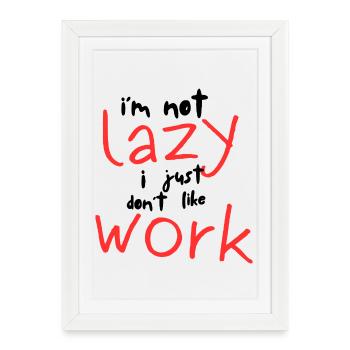Relaxing subtitles for work and rest - Framed poster (27 × 37 cm) - white - Front