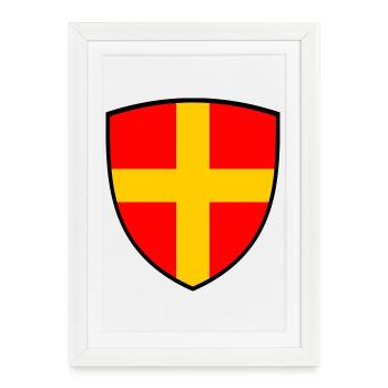 Skåne - Framed poster (27 × 37 cm) - white - Front