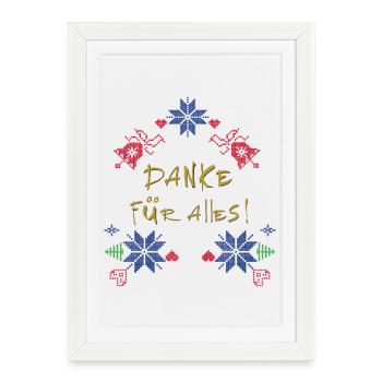 Thanks for everything - Framed poster (27 × 37 cm) - white - Front