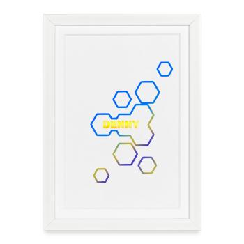 Gift for Denny - Framed poster (27 × 37 cm) - white - Front