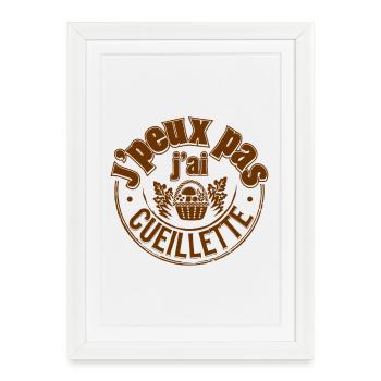 I can't I picked - Framed poster (27 × 37 cm) - white - Front
