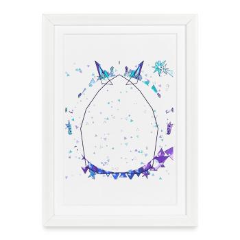 Couronnes en cristal aux couleurs nocturnes - Affiche encadrée (27 × 37 cm) - blanc - Devant
