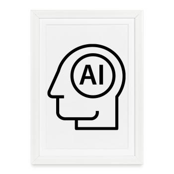 Ai, Artificial Intelligence, AI Technology - Framed poster (27 × 37 cm) - white - Front