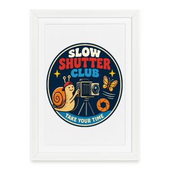 Slow Shutter Club for Photography Fans - Framed poster (27 × 37 cm) - white - Front