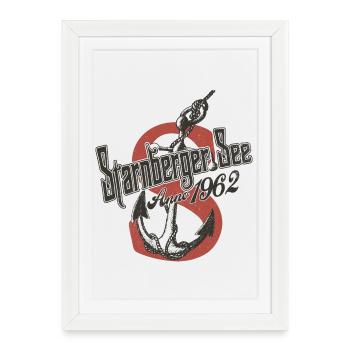 Lac Starnberg Anno 1962 - Affiche encadrée (27 × 37 cm) - blanc - Devant