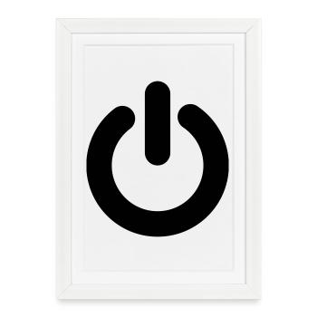 gaming - Affiche encadrée (27 × 37 cm) - blanc - Devant
