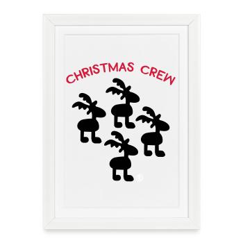 Christmas - Framed poster (27 × 37 cm) - white - Front