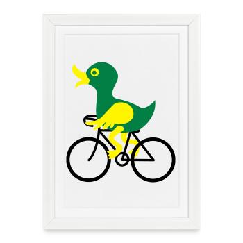 bike - Framed poster (27 × 37 cm) - white - Front