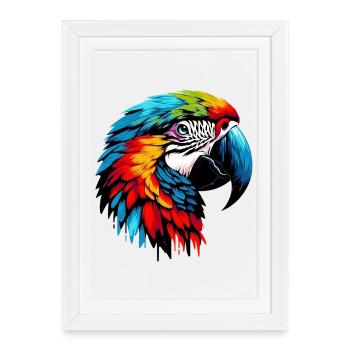 Parrot - Framed poster (27 × 37 cm) - white - Front