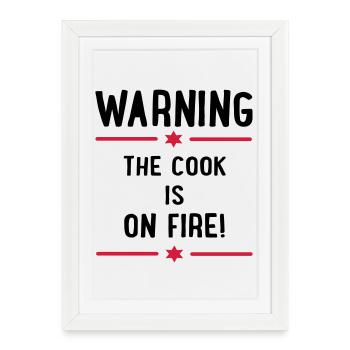 Funny sayings for chefs - Framed poster (27 × 37 cm) - white - Front