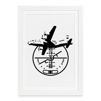 An-12 - Framed poster (27 × 37 cm) - white - Front