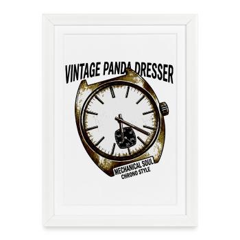 Vintage Chrono Watch – Chrono Style - Framed poster (27 × 37 cm) - white - Front