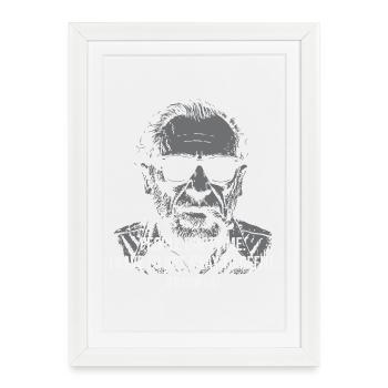 Charles Bukowski quote on people - Framed poster (27 × 37 cm) - white - Front