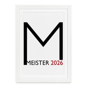 Congratulations on the 2026 championship - Framed poster (27 × 37 cm) - white - Front
