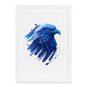 Blue Eagle - Affiche encadrée (27 × 37 cm) - blanc - Devant