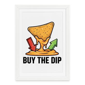 Nachos Cheese Dip Saying Trading Financial Stocks - Framed poster (27 × 37 cm) - white - Front