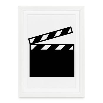 Movie - Framed poster (27 × 37 cm) - white - Front
