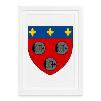 Coat of arms of the Beauce - Framed poster (27 × 37 cm) - white - Front