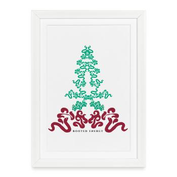 Rooted energy - Framed poster (27 × 37 cm) - white - Front