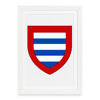 Blason du Goële - Affiche encadrée (27 × 37 cm) - blanc - Devant