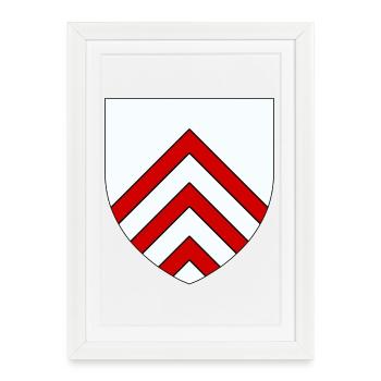 Blason du Perche - Affiche encadrée (27 × 37 cm) - blanc - Devant