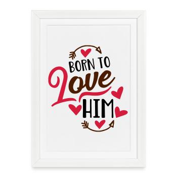 amour - Affiche encadrée (27 × 37 cm) - blanc - Devant