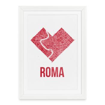 Roma - Framed poster (27 × 37 cm) - white - Front