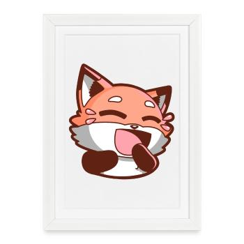 Renard Renard - Affiche encadrée (27 × 37 cm) - blanc - Devant