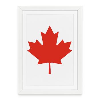 Montrez vos couleurs – Canada - Affiche encadrée (27 × 37 cm) - blanc - Devant