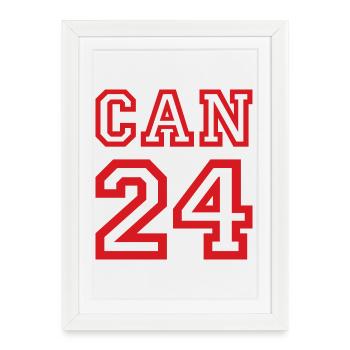 Canada Kanada - Affiche encadrée (27 × 37 cm) - blanc - Devant
