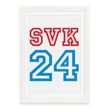 Slovaquie Slowakei - Affiche encadrée (27 × 37 cm) - blanc - Devant