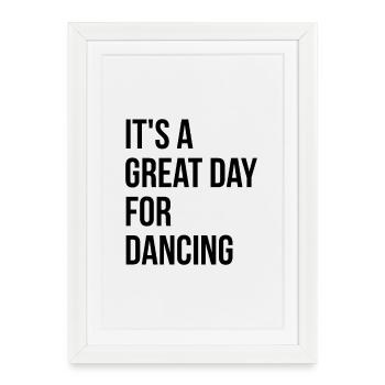 Dancing Dancing Dancing - Framed poster (27 × 37 cm) - white - Front