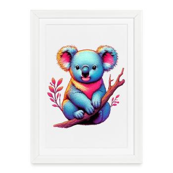 Koala - Affiche encadrée (27 × 37 cm) - blanc - Devant