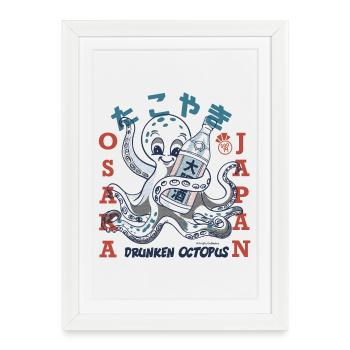 TAKOYAKI Octopus Osaka Japan - Framed poster (27 × 37 cm) - white - Front