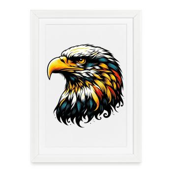Aigle - Affiche encadrée (27 × 37 cm) - blanc - Devant