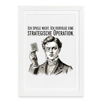 Strategic Operation - Framed poster (27 × 37 cm) - white - Front