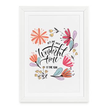Wonderful Time - Framed poster (27 × 37 cm) - white - Front