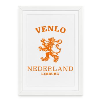 Venlo Nederland, Pays-Bas - Affiche encadrée (27 × 37 cm) - blanc - Devant